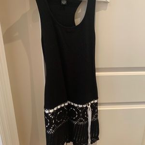 Black dress with tie